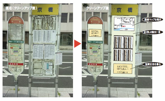 バス停クリーンアップの画像です